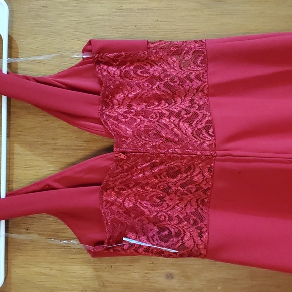 NWT Crystal Doll Sexy Red Dress. - Picture 3 of 10